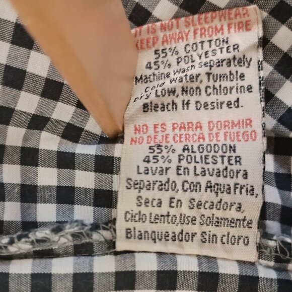 American Heritage Boys Western Blue White Check Button Down Shirt Size XL 18 EUC - Picture 10 of 16